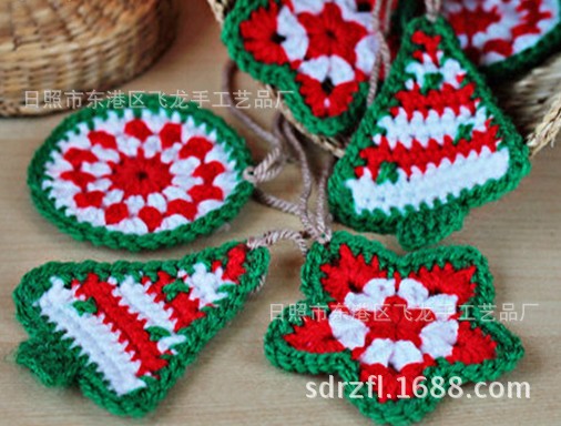 日照手勾花 高端定做 手钩花 毛线花 棉线花 编织花 精致手工花