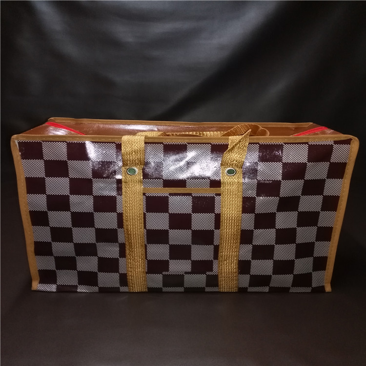 卡通环保编织防水铁纽扣打包行李搬家手提袋经济实用厂家直销批发