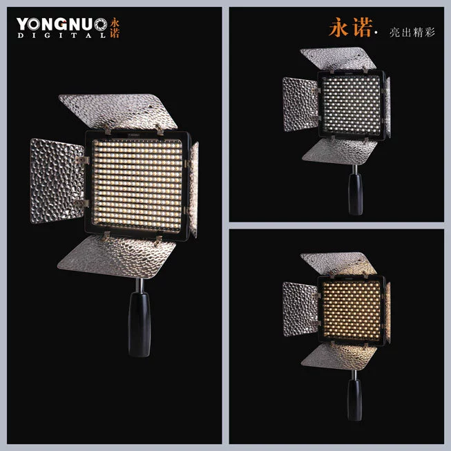 Вторая версия светодиодной лампы Yongnuo YN300II, свет для фотографии, светильник камеры, дополнительный свет, двойная цветовая температура на выносной свет