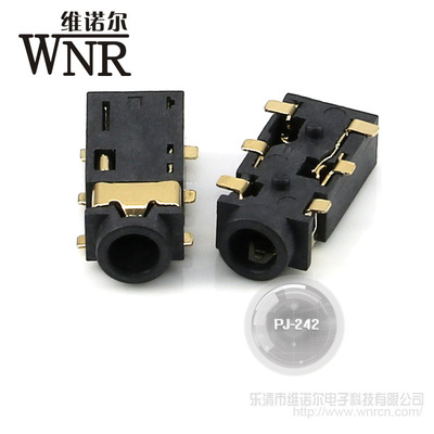 Winol factory sales Female PJ-242 Mono stereo Patch audio frequency headset Interface 2.5jack