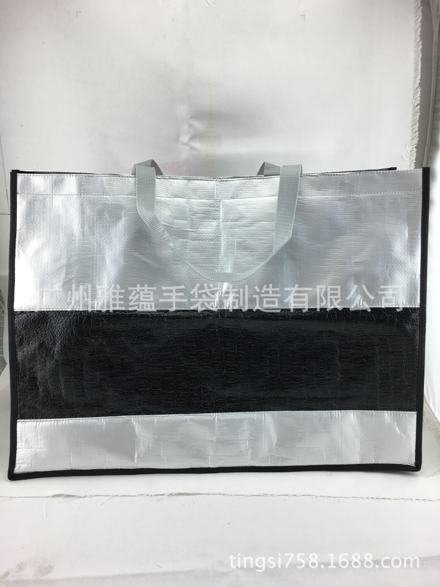 广州供应镭射无纺布袋 环保PP镭射袋 淋膜购物袋 复合手提袋收纳