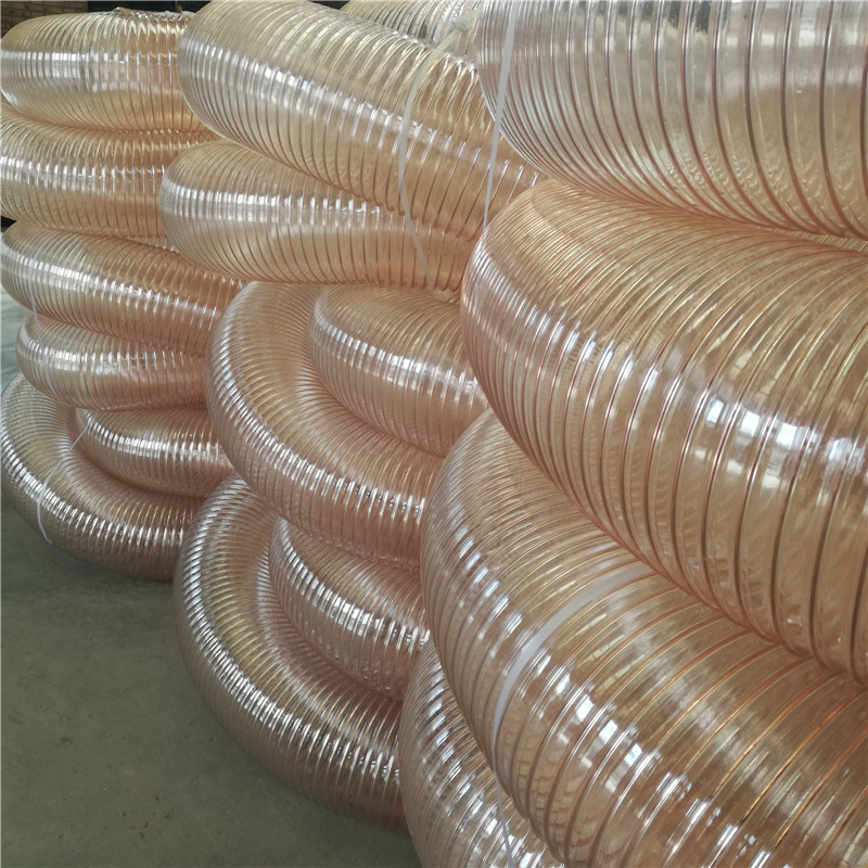 洗扫车适用钢丝伸缩管180*0.9聚醚型耐磨耐腐蚀钢丝吸尘管