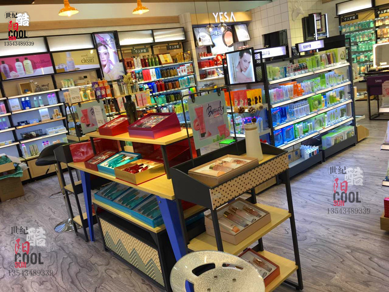 化妆品柜子 化妆品柜台展示柜 化妆品展柜f