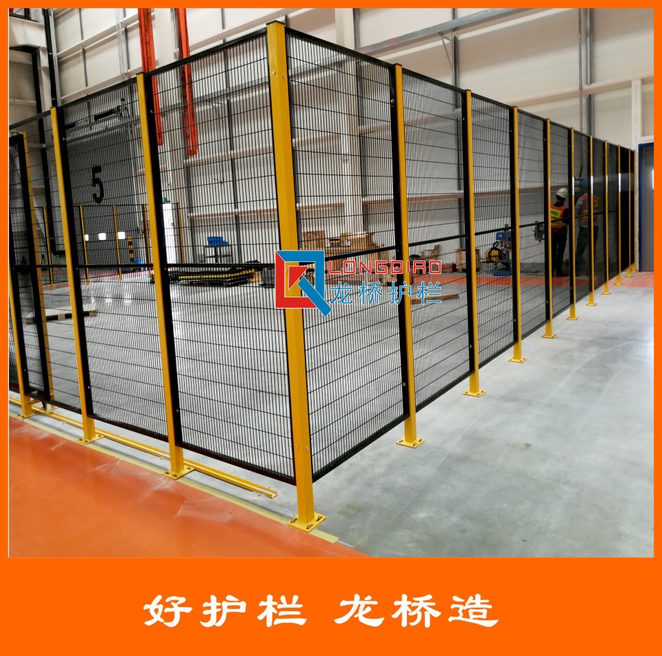 湘潭设备隔离网湘潭 工厂机器人围栏 钢管焊接 表面静电喷涂烤漆