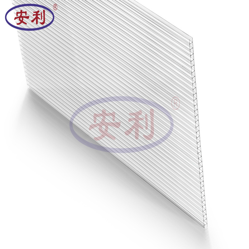安利阳光板 PC中空板 雨棚阳光棚车棚遮阳板 阳光板厂家直销