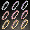 Accessory, fashionable sophisticated zirconium, ring with stone, jewelry, Japanese and Korean, wholesale