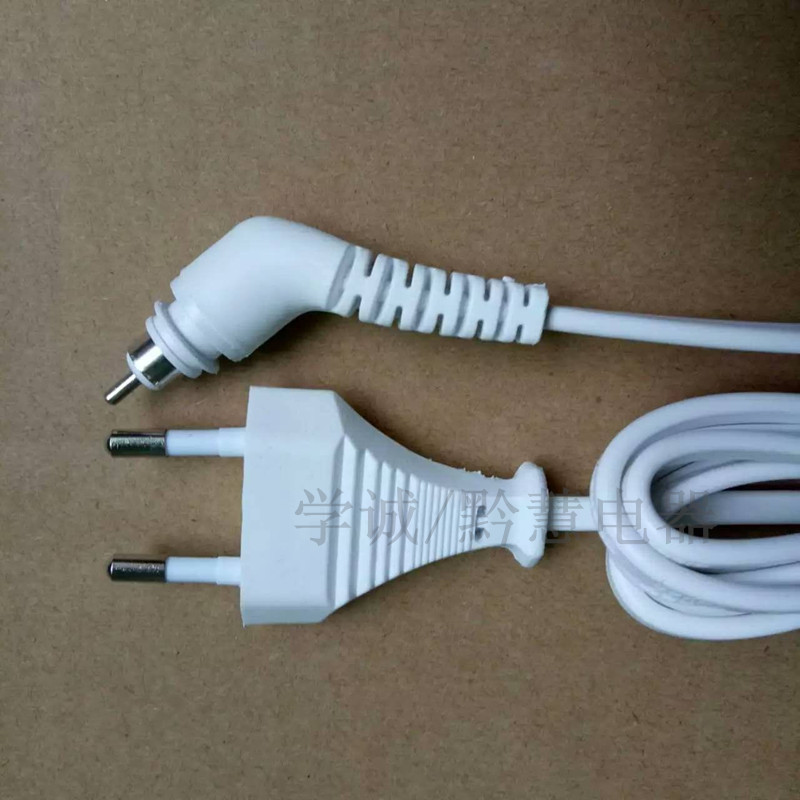 热销欧规 烫发器 插头电源线 带360度旋转尾电源线插头