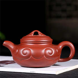 如意仿古 宜兴原矿大红袍手工制作紫砂茶壶茶具礼品批发一件代发