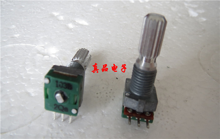 ALPS 9011进口日本 B103 10K单联精密电位器 柄长20MM