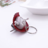 AliExpress hot selling skull creative keychain pendant pendant ornament rubber dice skull keychain ground stall