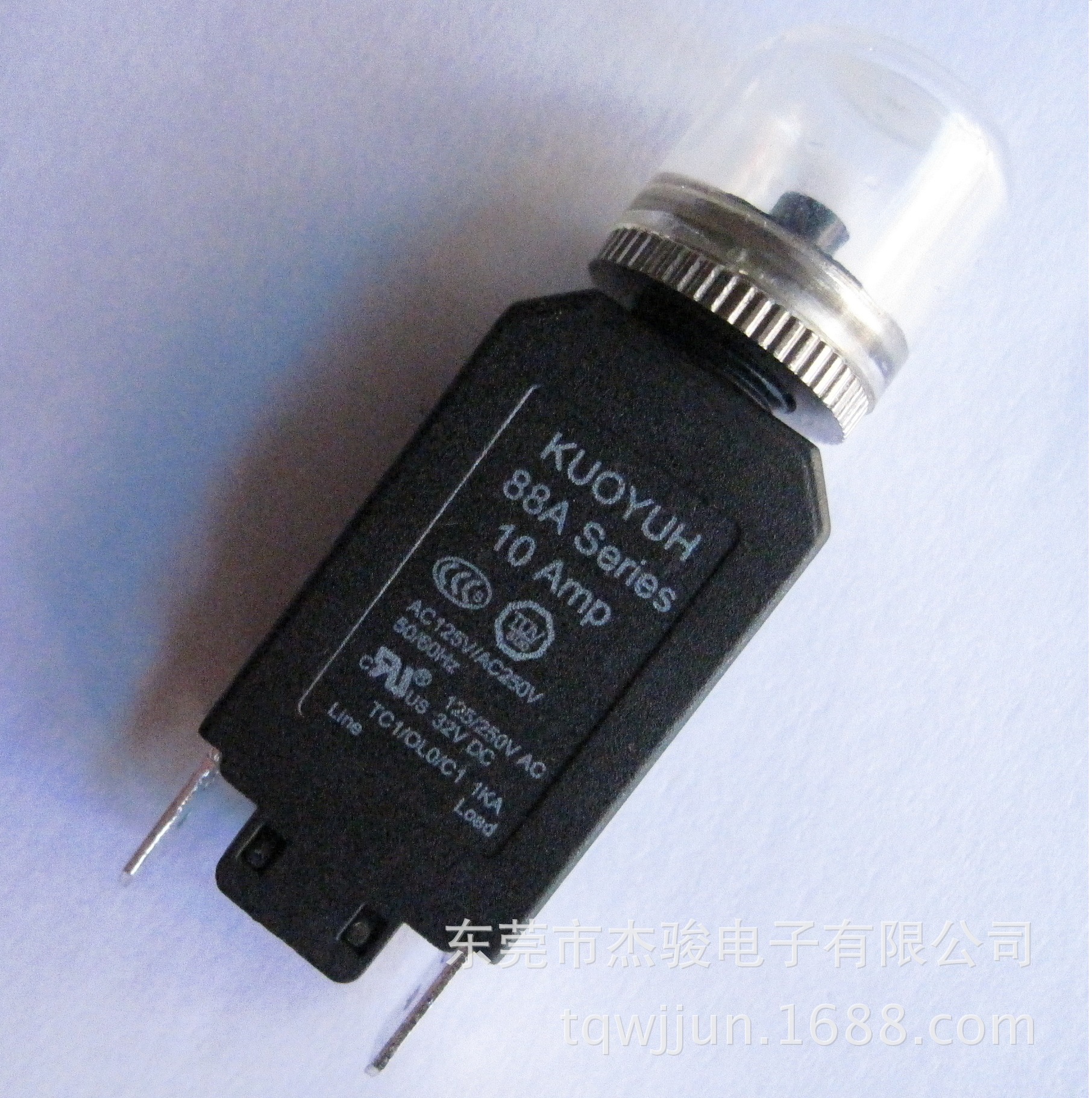 供应KUOYUH 88A-10-1BAR12手动复位过载保护器 过流保护器(10安)