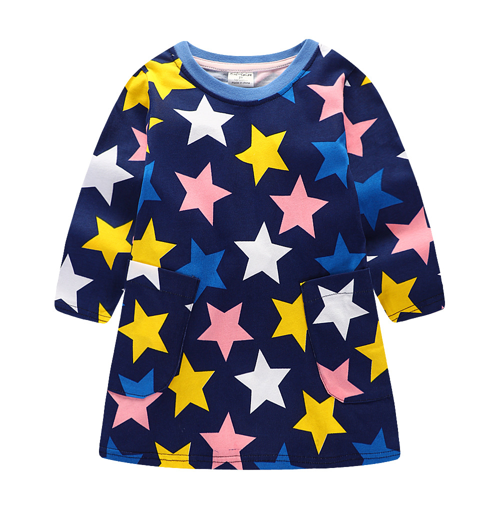 European and American style brand Children's clothing Gold treasure Autumn Children Skirt Alibaba Children's clothing Wholesale