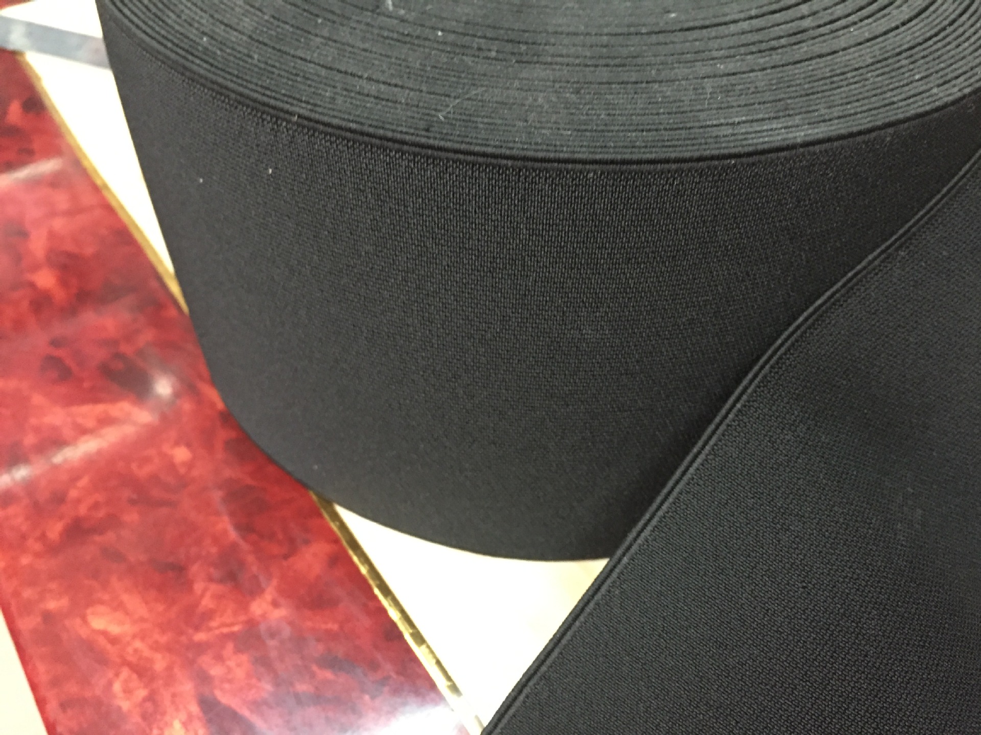 超宽无梭松紧带 宽松紧带鞋材辅料织带 涤纶织带针织织带