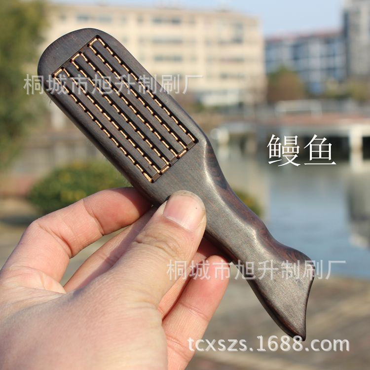 厂家供应绑线猪鬃紫光檀文玩刷核桃金刚保养抛光清理纳米刷子工具