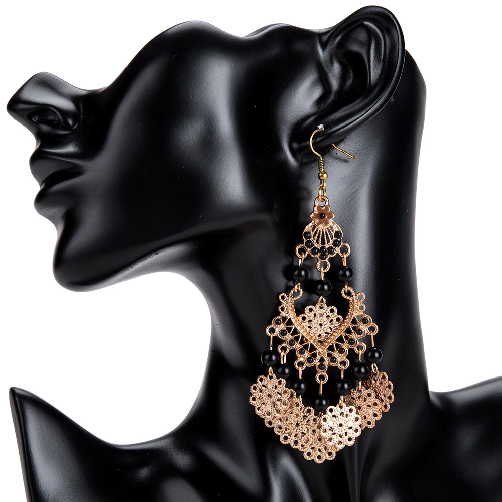 Exotic alloy plating earring (Orange)NHJE0483-Orange