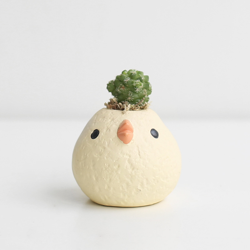 ECOEY多肉植物zakka工艺品家居摆件北欧陶瓷萌艺鸟植树节礼物|ms