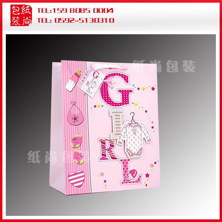厂家白卡纸手提袋牛皮纸袋礼品服装袋 手提纸袋彩色印刷