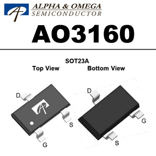 AOS 场效应管 AO3160 A03160 大量原装现货 价格优势