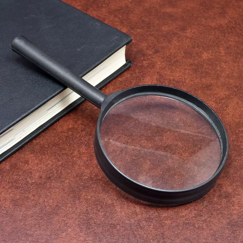 厂家直销75mm手持式放大镜办公用品2元批发阅读放大镜可印logo