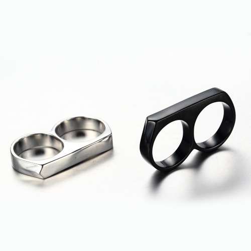 Hip-hop Punk Geometric Titanium Steel Polishing Plating Men's Rings display picture 7