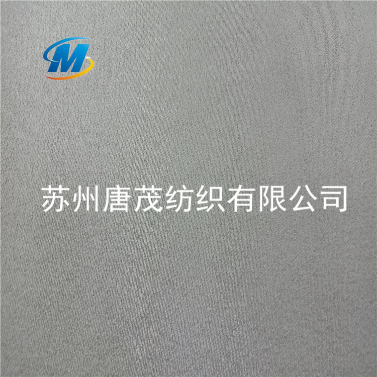 工厂供应仿真丝单面麻复合丝断面雪纺女性时装面料复合丝乱麻
