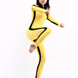 李小龙夏洛莱卡连体衣/全包紧身衣舞台演出服Zentai全包衣紧身服