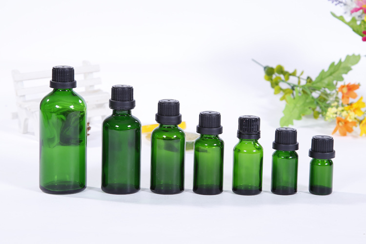 Pulverizar botella de aceite esencial cabeza de pulverización de aluminio electroquímico tapa alta botella de aceite esencial galvanoplastia embalaje portátil viaje pequeña botella de muestra botella de vidrio