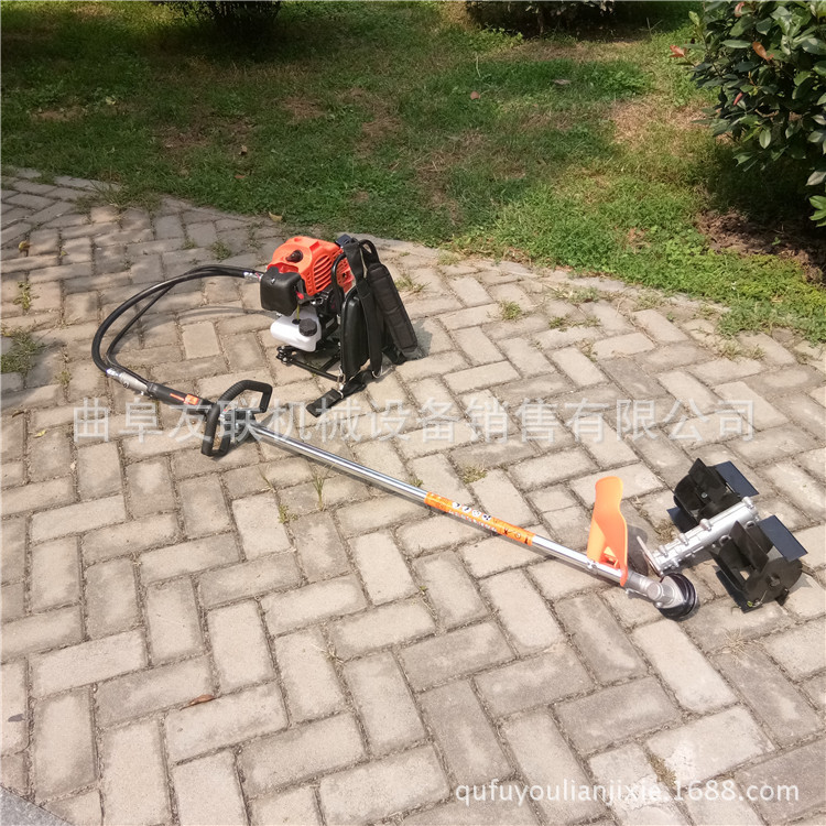 农用锄地割草除草松土机 背负式旋耕松土机 汽油侧挂式除草机6