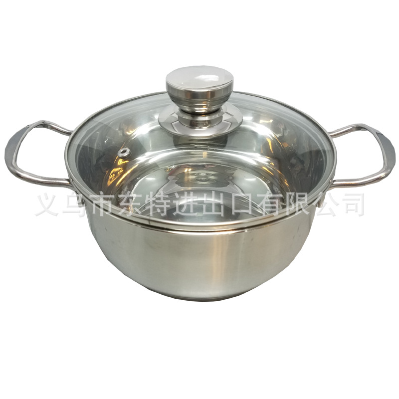 Factory direct sales of stainless steel 6-piece set, double-bottom steel handle pot, multi-functional soup pot, one-pot multi-purpose gift set pot detail image 7
