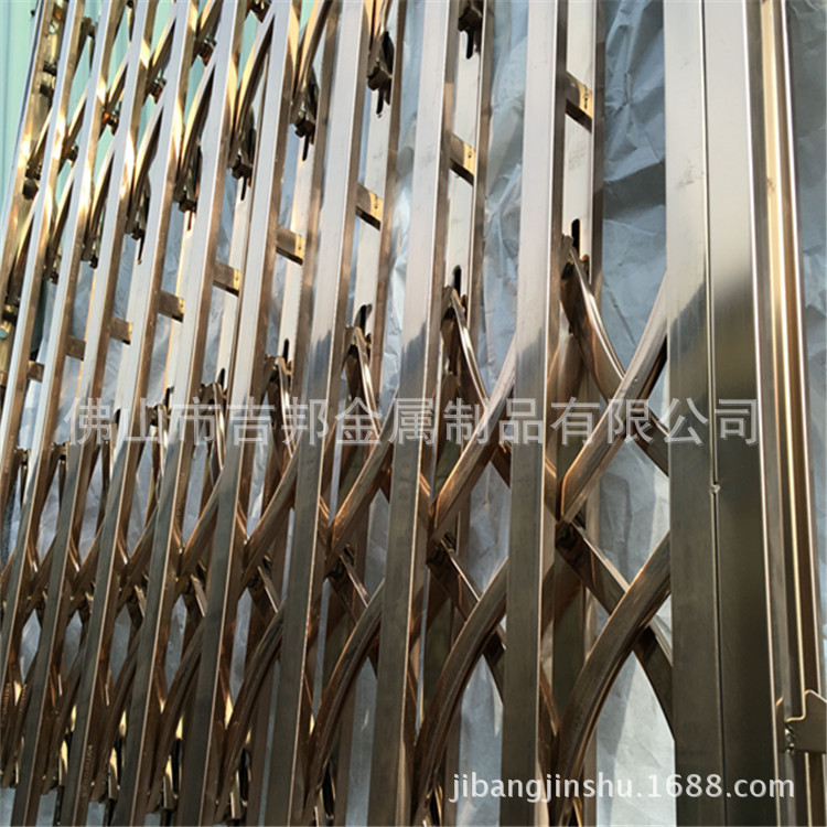 供应304加厚推拉闸门 不锈钢拉闸门伸缩折叠门厂家定制入户拉闸门-阿里巴巴
