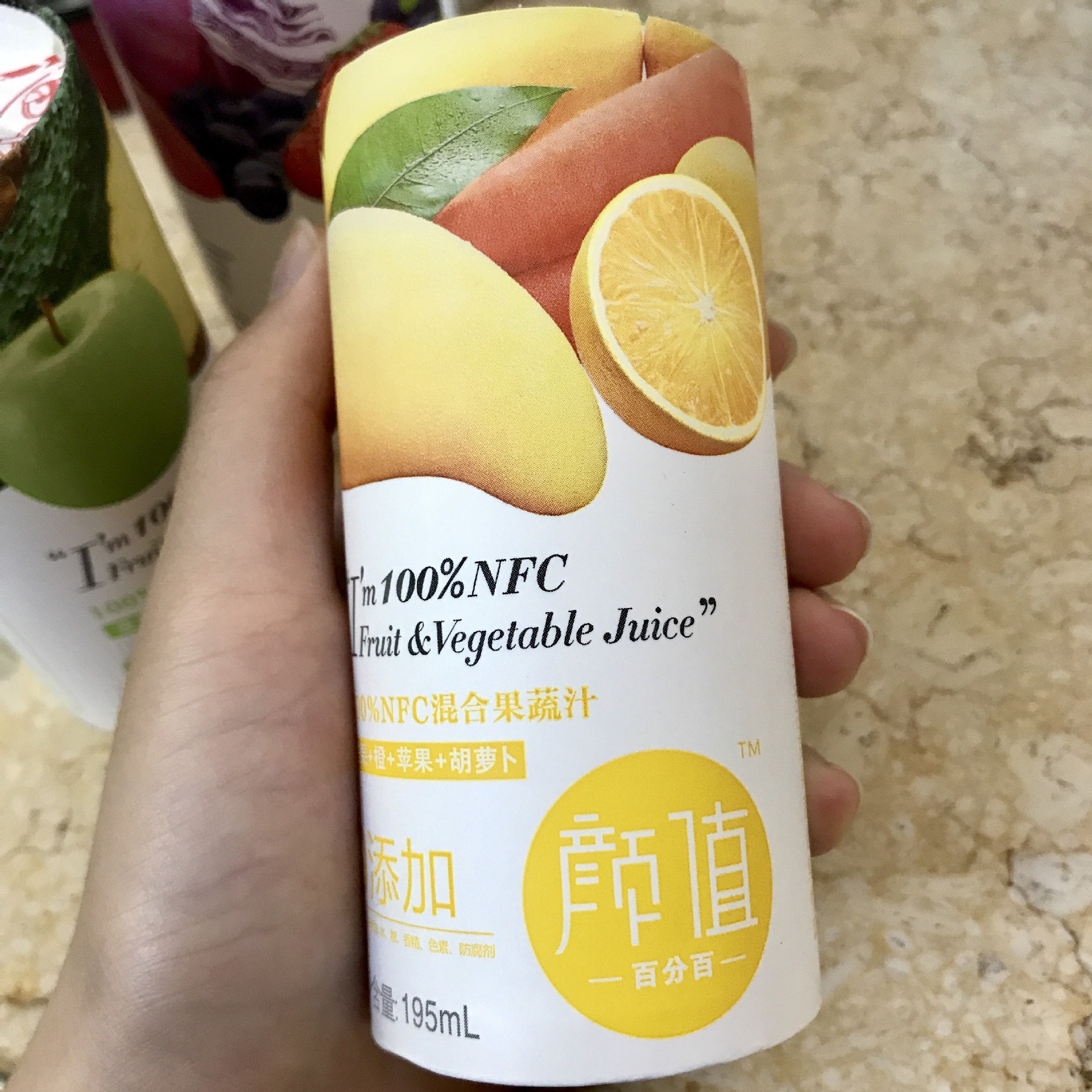 天然健康100% NFC混合果蔬汁24罐，0添加糖分的纯果汁