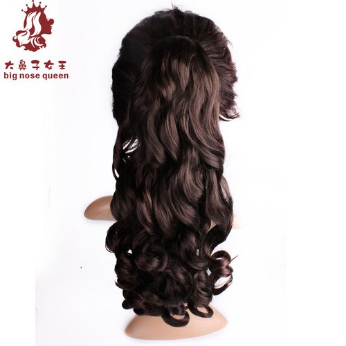 Brand Retro Claw Clip Long Volume Horse Tail Cross-border Wholesale European and American Fashion Women's Volume Horse Tail Hair Extensions