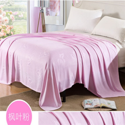 厂家直销宝宝单双人凉感盖毯 午睡空调被 抱毯毛巾被竹纤维冰丝毯|ms