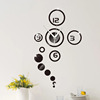 Export supplier Acrylic Wall Sticker Clock Clock House Decoration Hanging Bell Mirror Living Room Mirror Mirroring Clock ZB054