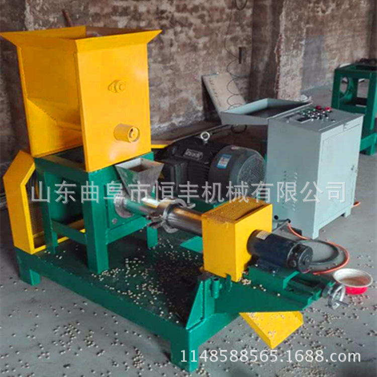 颗粒饲料膨化机厂 漂浮鱼饲料颗粒机 水产鱼饲料膨化机