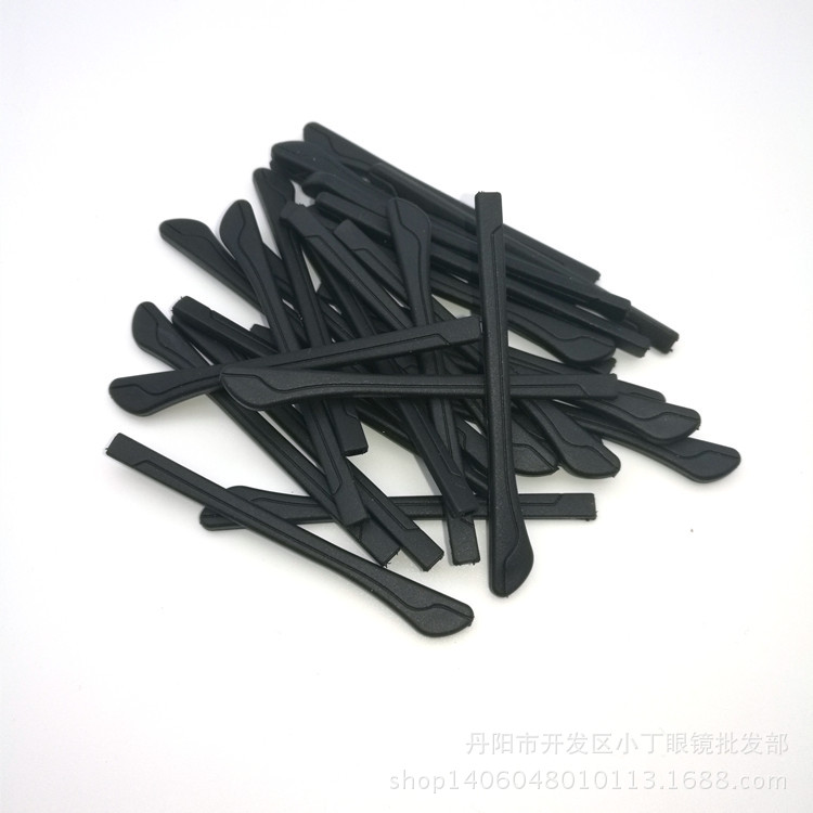 眼镜配件  镜腿脚套 板材套 宽胶套 1*2毫米