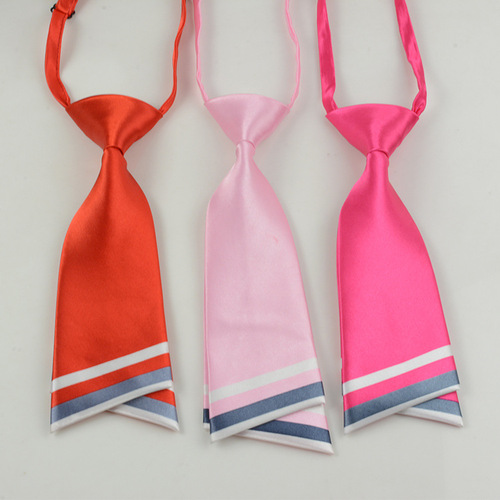 Korean double-layer knife-shaped tie waitress small suit accessories team square sailor dance small tie wholesale
