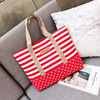 Capacious shopping bag one shoulder for leisure, Korean style