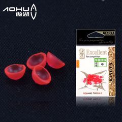 Aohu Half-Circle Bead for Rock Fishing Rigging, Lure Bead & Stopper, Half-Circle Anti-Collision Beads—Fishing Gear Essentials