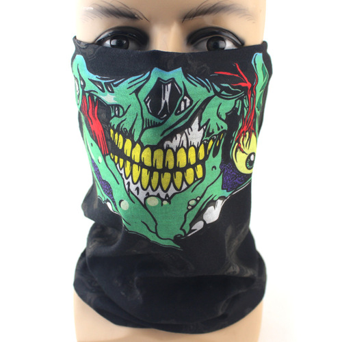 Amazon best-selling outdoor scarf magic skull face mask cycling sports dustproof square scarf
