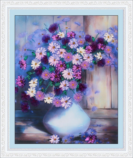 Mo Yan Ran sala de estar entrada de la sala de estar pintura decorativa Oujin nianhua bordado de cinta de color directo de fábrica de impresión colgante pintura púrpura