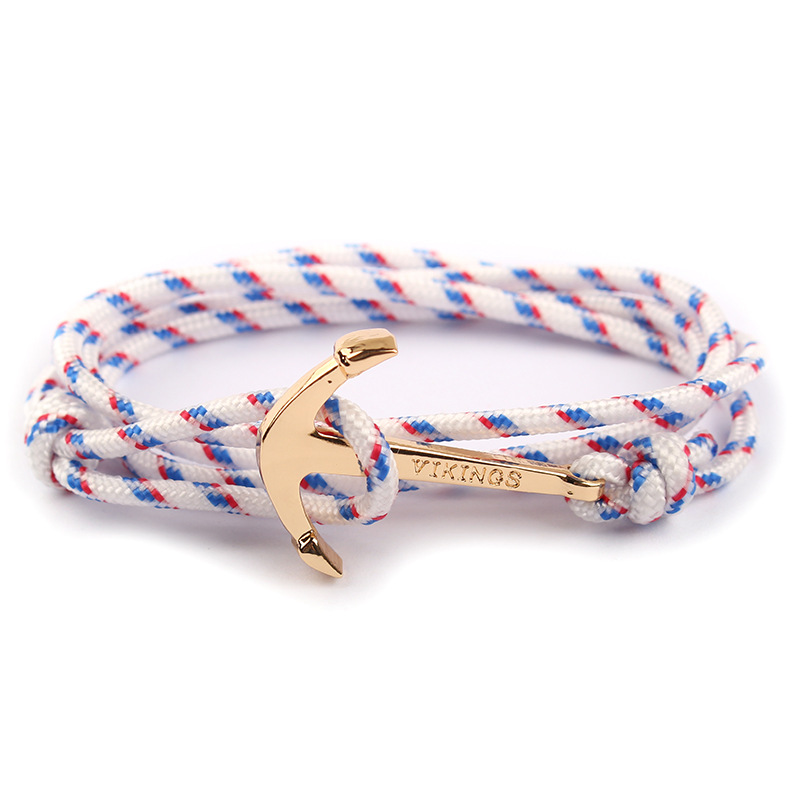 19g Weight Bracelets Classification Alloy, rope Chain Material 1 Piece Quantity Business, Daily, Street Occasion Alloy, rope Material Anchor Pattern Men's Gender Plating Design Casual Style Casual Anchor Alloy Rope Plating Men's Bracelets Men's Chain Bracelets 3