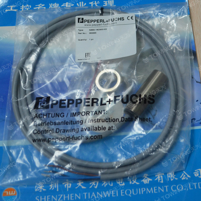 【实物拍摄】NBB5-18GM50-EO德国倍加福P+F接近开关