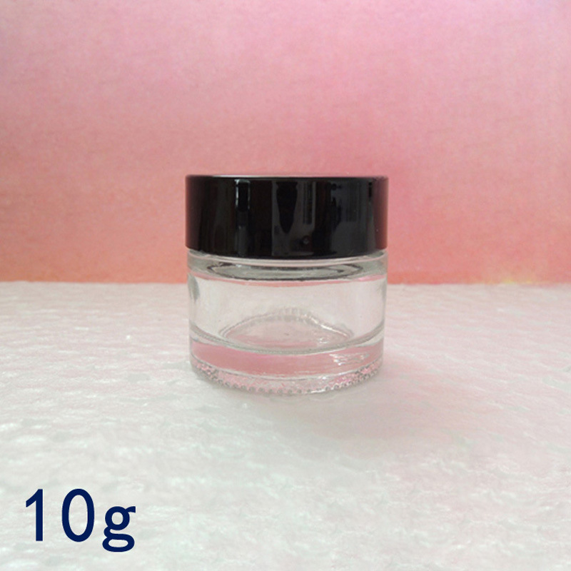 批发 10g玻璃面霜瓶 膏霜瓶 药膏瓶 眼霜瓶 乳液瓶 化妆品分装瓶