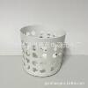 [Zhan Mao] Creative iron crafts hollow pure color clothes storage basket dirty basket Nordic design