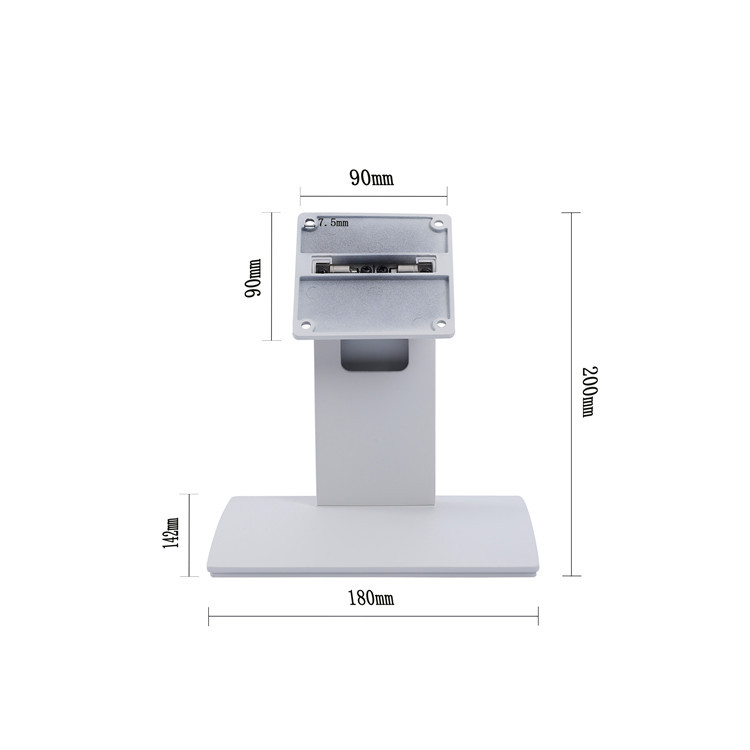 厂家直批11.6寸触摸显示安卓一体机白色铝合金底座显示器支架
