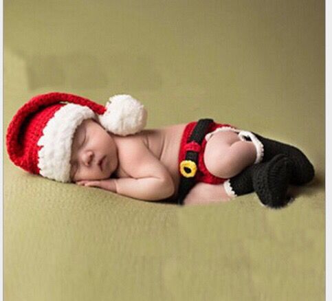 Baby Girl's Baby Boy's Basic Christmas Hat Pleated Wool Cap display picture 1