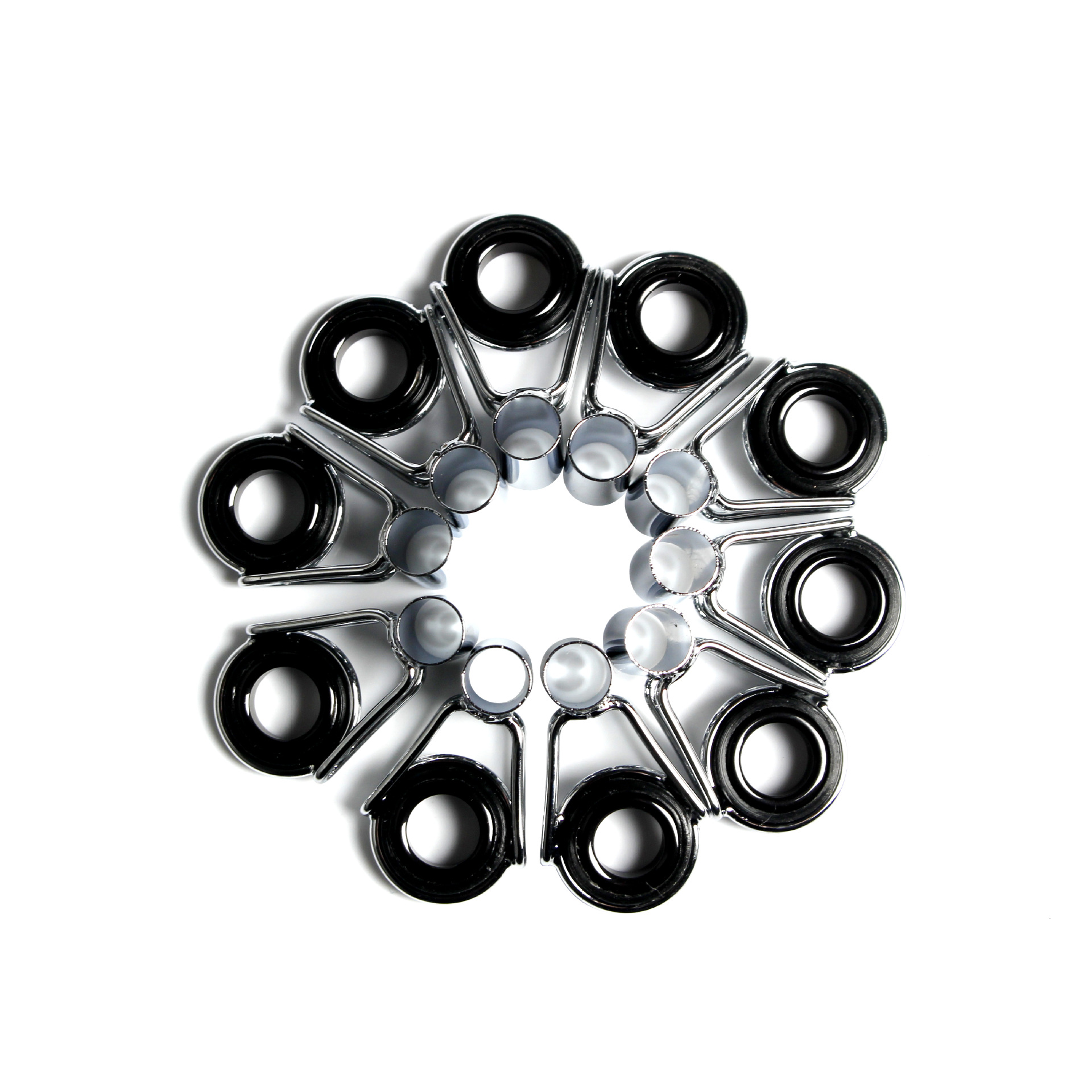 De una sola pieza de partida lote mar Rod balsa Varilla de proyección larga guía ojo anillo de alambre caña de pescar anillo de guía de acero inoxidable accesorios traje