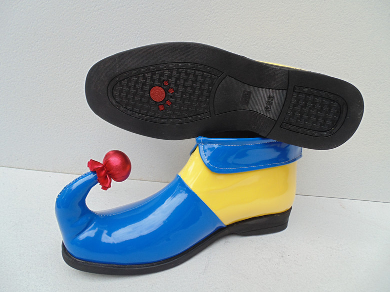 Nuevos zapatos de payaso cos anime rendimiento suministros cuerno mágico zapatos payaso vestido divertido zapatos divertidos