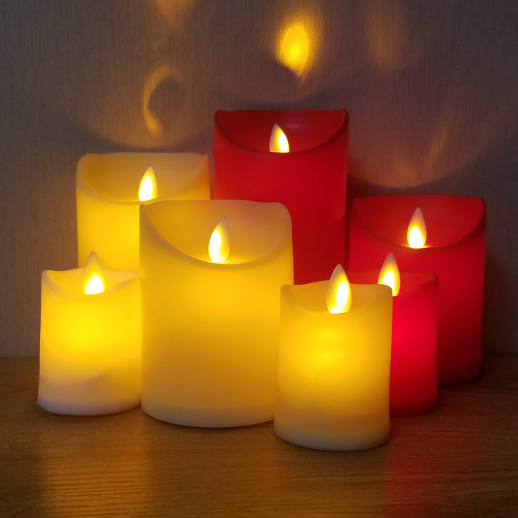 gules led Electronics Candle lamp Plastic simulation Flames swing Restaurant bar originality Wedding supplies prop